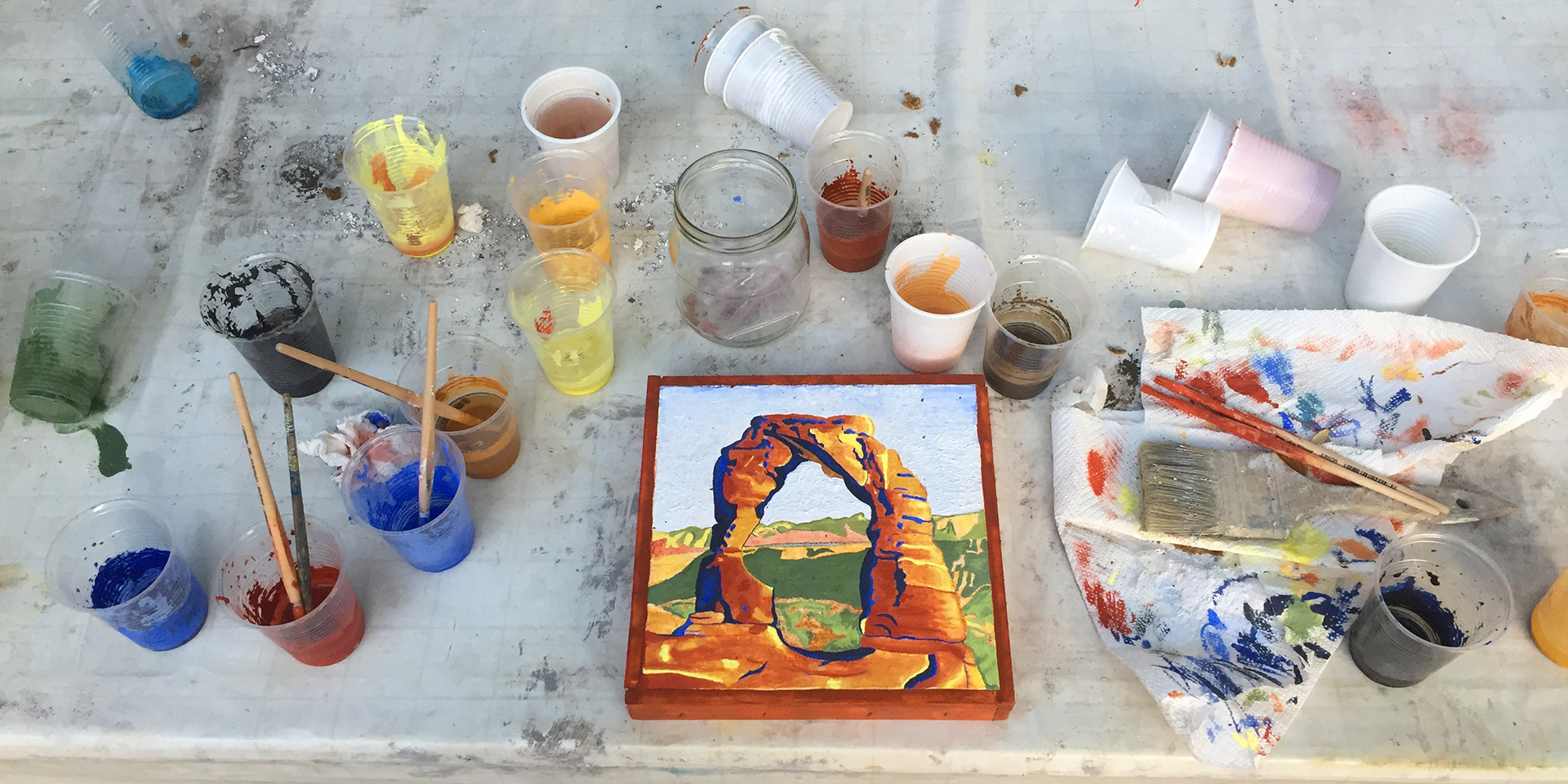 ONE-MA3 – Day VII: Creating our own frescoes!